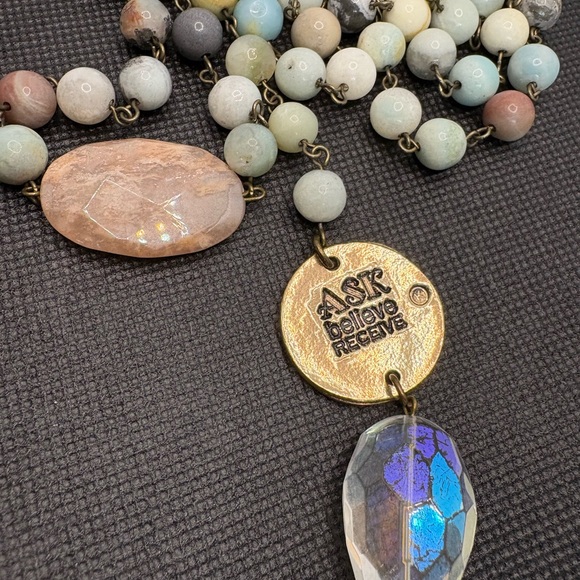 Katia Designs Beaded Necklace with Gold Pendant - Picture 4 of 9